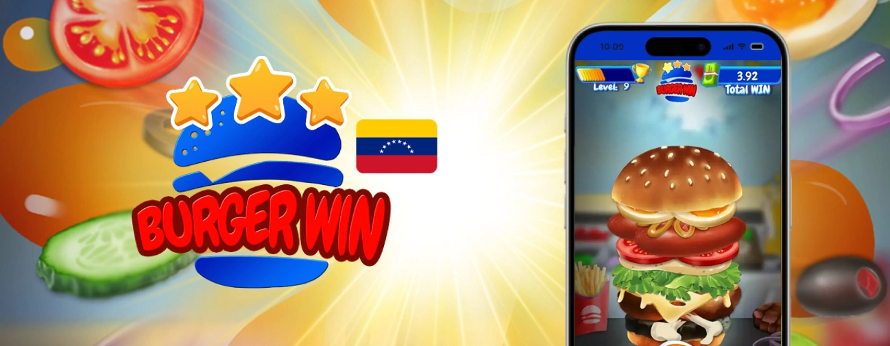Aplicación móvil Burger Win.