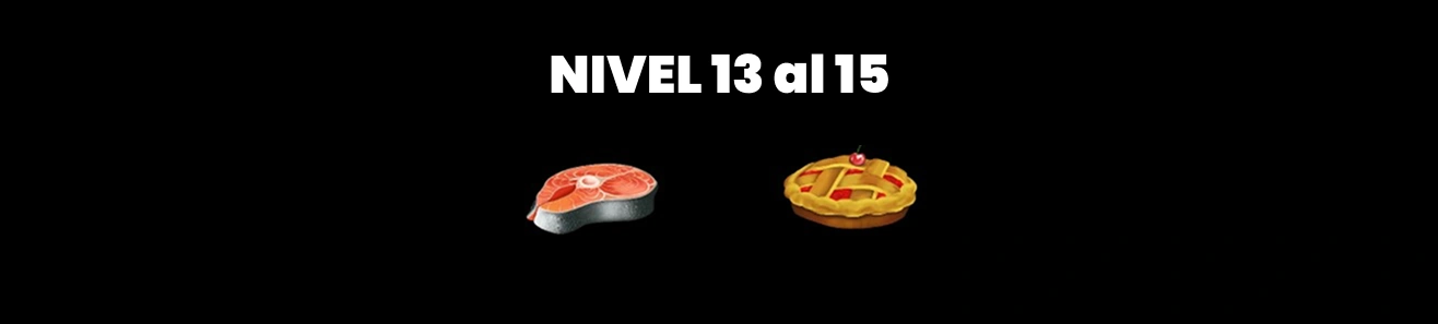 Nivel 13 - 15 Símbolos Burger Win.